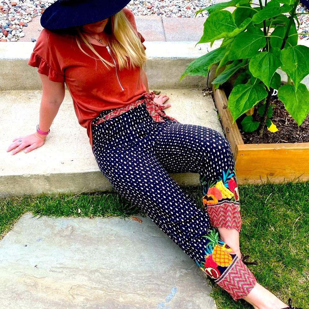 🌈 Farm Rio Pants-Anthropologie